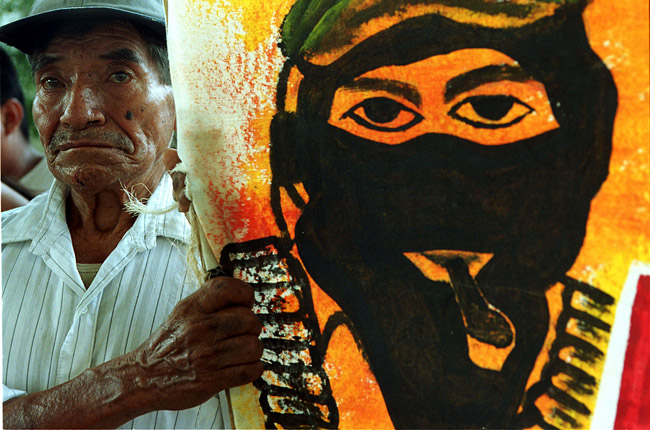 ZAPATISTAS BEGIN MARCH TO LOBBY FOR INDIAN RIGHTS